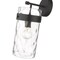 Z-Lite Fontaine 1 Light Wall Sconce, Matte Black & Clear 3035-1SL-MB - alternate 4